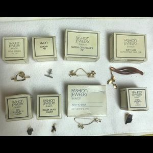 Vintage Avon 1981 1982 1983 pins hairpin charm lot